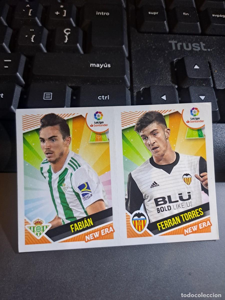 Coleccionismo Cromos antiguos: CROMO NEW ERA 5 FABIAN BETIS FERRAN TORRES VALENCIA LIGA 2018 2019 18 19 ESTE PANINI NUNCA PEGADO