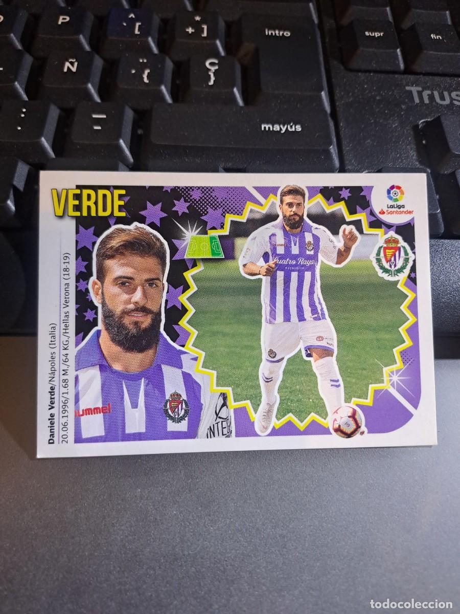 Coleccionismo Cromos antiguos: CROMO VERDE FICHAJE 30 ULTIMOS FICHAJES 30 VALLADOLID LIGA 2018 2019 18 19 ESTE PANINI NUNCA PEGADO