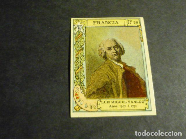 Coleccionismo Cromos antiguos: VAN LOO PINTOR ANTIGUO CROMO COLECCION CAJA DE CERILLAS