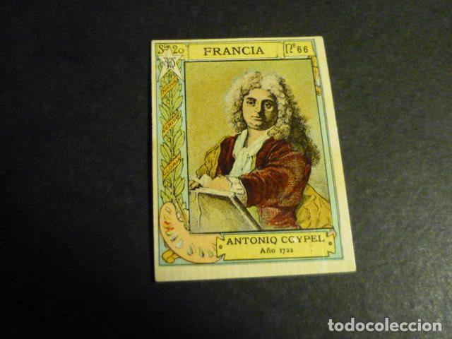 Coleccionismo Cromos antiguos: ANTONIO COYPEL PINTOR ANTIGUO CROMO COLECCION CAJA DE CERILLAS