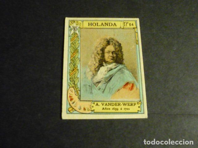 Coleccionismo Cromos antiguos: VAN DER WERF PINTOR ANTIGUO CROMO COLECCION CAJA DE CERILLAS