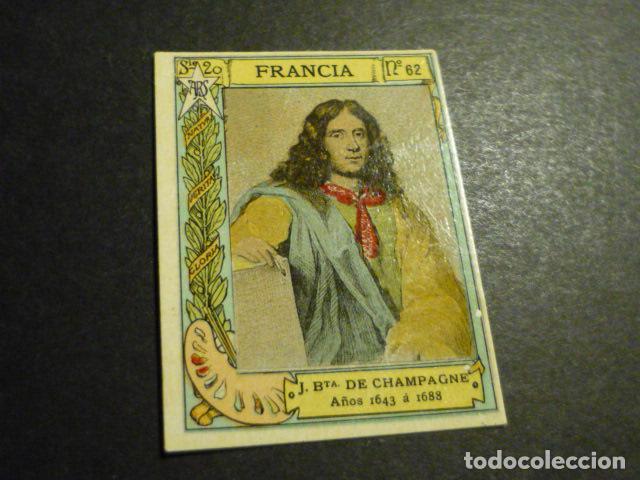 Colecionismo Cromos antigos: JUAN BAUTISTA DE CHAMPAGNE PINTOR ANTIGUO CROMO COLECCION CAJA DE CERILLAS