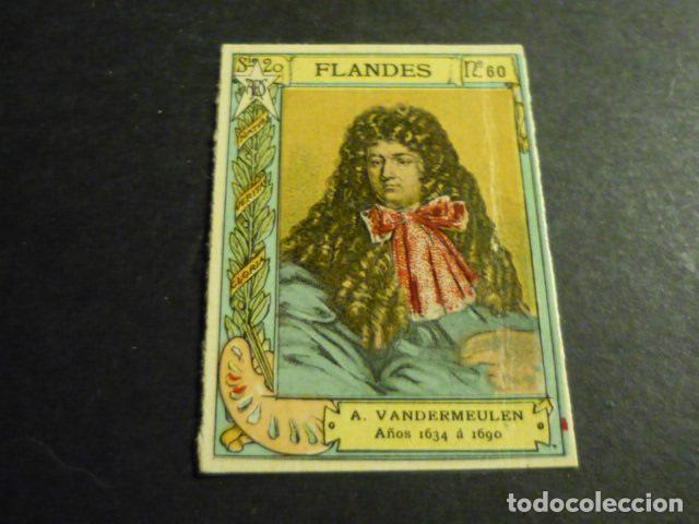 Coleccionismo Cromos antiguos: VAN DER MEULEN PINTOR ANTIGUO CROMO COLECCION CAJA DE CERILLAS