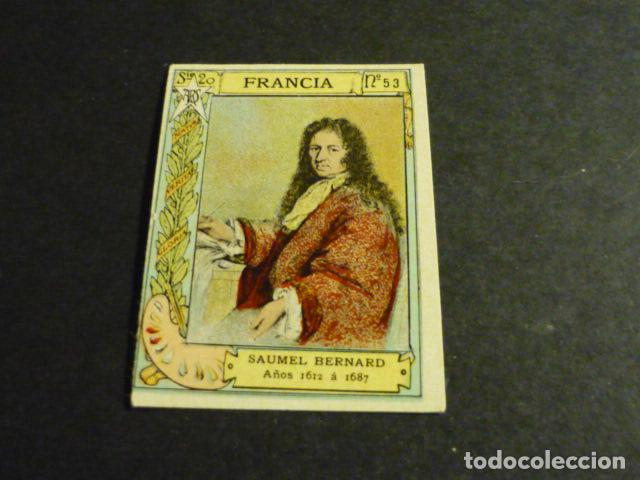 Coleccionismo Cromos antiguos: SAUMEL BERNARD PINTOR ANTIGUO CROMO COLECCION CAJA DE CERILLAS