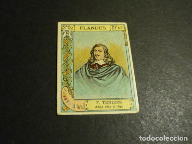 Coleccionismo Cromos antiguos: TENIERS PINTOR ANTIGUO CROMO COLECCION CAJA DE CERILLAS