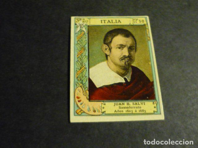 Coleccionismo Cromos antiguos: SALVI PINTOR ANTIGUO CROMO COLECCION CAJA DE CERILLAS