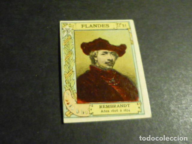 Coleccionismo Cromos antiguos: REMBRANDT PINTOR ANTIGUO CROMO COLECCION CAJA DE CERILLAS