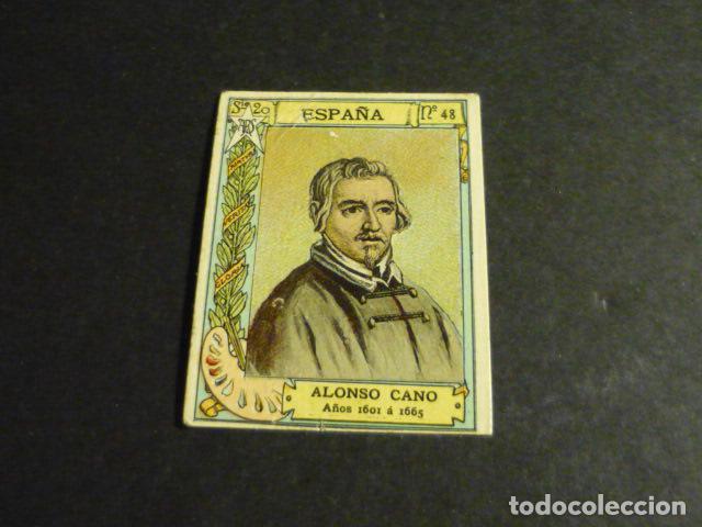 Colecionismo Cromos antigos: ALONSO CANO PINTOR ANTIGUO CROMO COLECCION CAJA DE CERILLAS