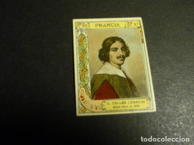 Colecionismo Cromos antigos: LORRAIN PINTOR ANTIGUO CROMO COLECCION CAJA DE CERILLAS