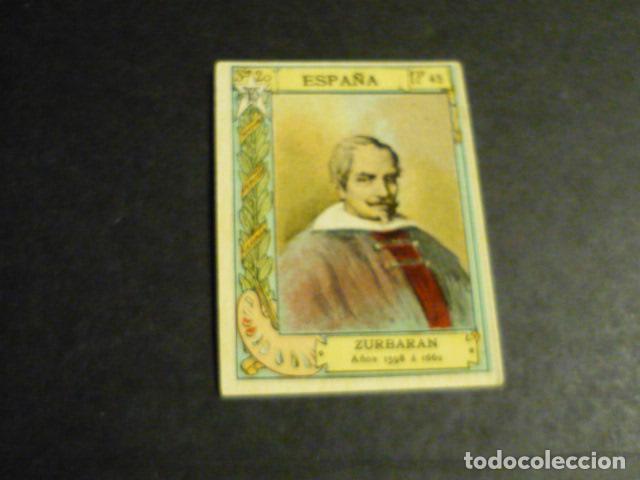 Colecionismo Cromos antigos: ZURBARAN PINTOR ANTIGUO CROMO COLECCION CAJA DE CERILLAS