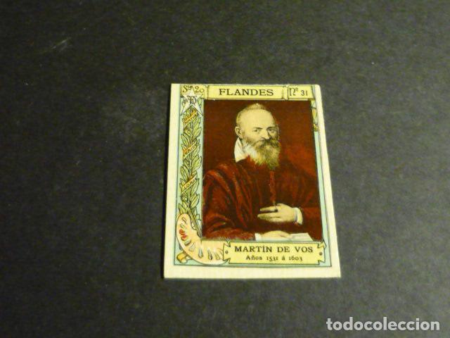 Colecionismo Cromos antigos: MARTIN DE VOS PINTOR ANTIGUO CROMO COLECCION CAJA DE CERILLAS