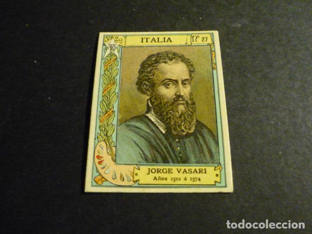 Colecionismo Cromos antigos: VASARI PINTOR ANTIGUO CROMO COLECCION CAJA DE CERILLAS