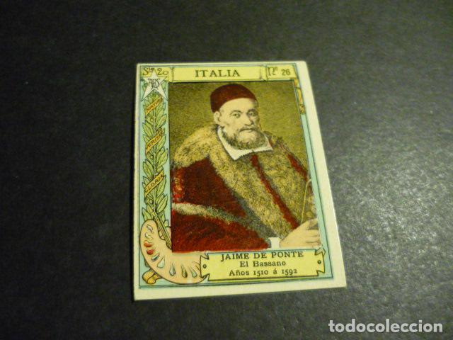 Colecionismo Cromos antigos: BASSANO PINTOR ANTIGUO CROMO COLECCION CAJA DE CERILLAS