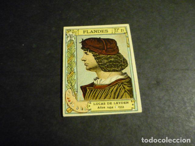 Collectable Antique Stickers: LUCAS DE LEYDEN PINTOR ANTIGUO CROMO COLECCION CAJA DE CERILLAS