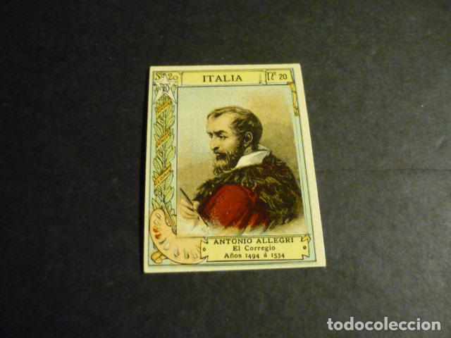 Collectable Antique Stickers: CORREGGIO PINTOR ANTIGUO CROMO COLECCION CAJA DE CERILLAS