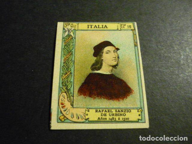 Collectable Antique Stickers: RAFAEL SANZIO PINTOR ANTIGUO CROMO COLECCION CAJA DE CERILLAS