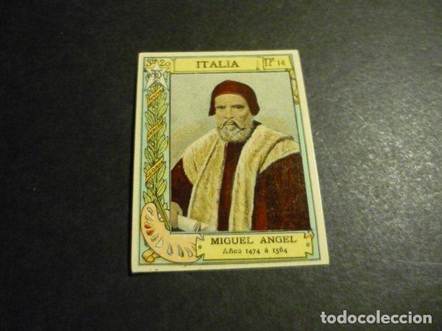 Collectable Antique Stickers: MIGUEL ANGEL PINTOR ANTIGUO CROMO COLECCION CAJA DE CERILLAS