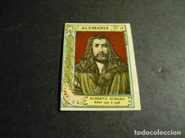 Colecionismo Cromos antigos: ALBERTO DURERO PINTOR ANTIGUO CROMO COLECCION CAJA DE CERILLAS