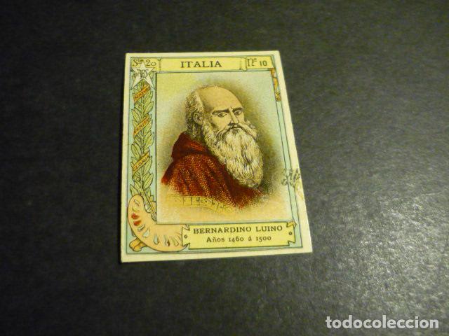 Collezionismo Figurine antiche: BERNARDINO LUINO PINTOR ANTIGUO CROMO COLECCION CAJA DE CERILLAS