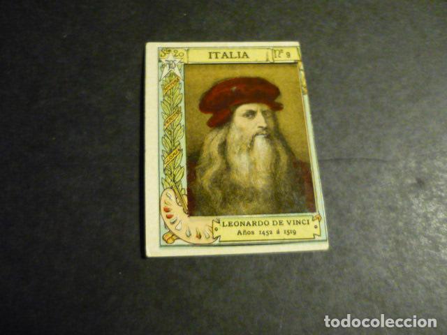Collectable Antique Stickers: LEONARDO DA VINCI PINTOR ANTIGUO CROMO COLECCION CAJA DE CERILLAS