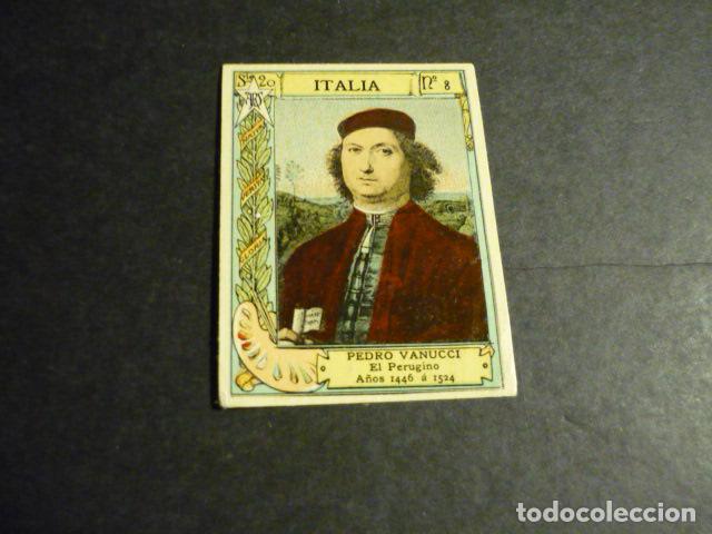 Collectable Antique Stickers: PERUGINO PINTOR ANTIGUO CROMO COLECCION CAJA DE CERILLAS