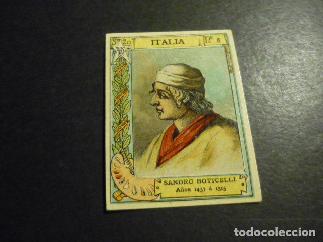 Collectable Antique Stickers: BOTICELLI PINTOR ANTIGUO CROMO COLECCION CAJA DE CERILLAS