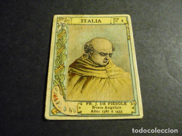 Collectionnisme Cartes &agrave; collectionner anciennes: FRA ANGELICO PINTOR ANTIGUO CROMO COLECCION CAJA DE CERILLAS