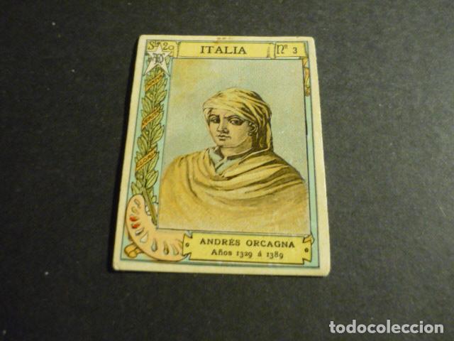 Collectable Antique Stickers: ORCAGNA PINTOR ANTIGUO CROMO COLECCION CAJA DE CERILLAS