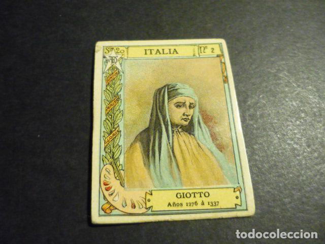 Collectable Antique Stickers: GIOTTO PINTOR ANTIGUO CROMO COLECCION CAJA DE CERILLAS
