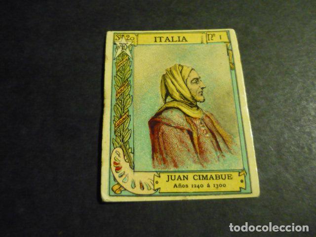 Collectable Antique Stickers: CIMABUE PINTOR ANTIGUO CROMO COLECCION CAJA DE CERILLAS