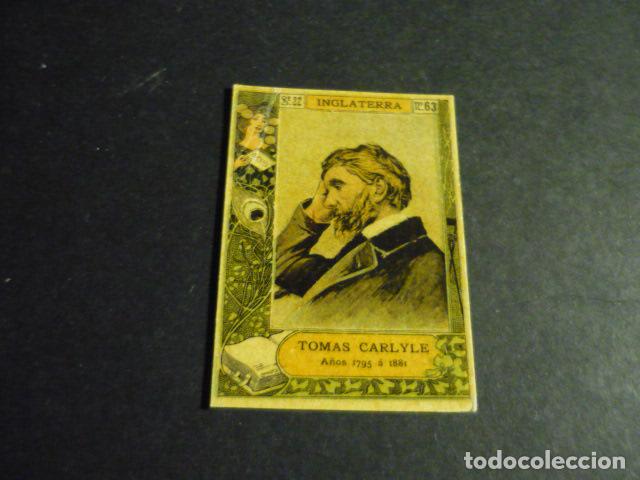 Collectionnisme Cartes &agrave; collectionner anciennes: CARLYLE ESCRITOR ANTIGUO CROMO COLECCION CAJA DE CERILLAS