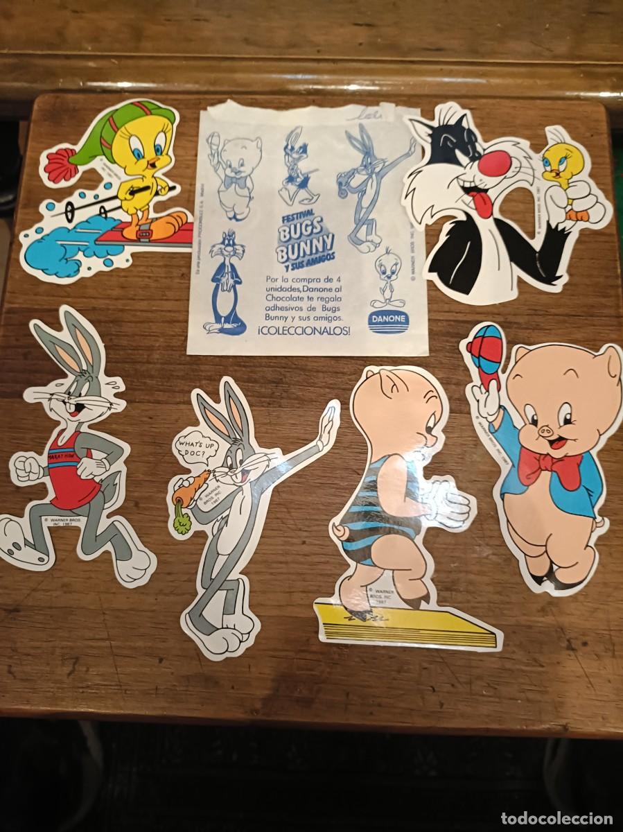 Coleccionismo Cromos antiguos: CROMO PEGATINA BUGS BUNNY DANONE A&Ntilde;OS80