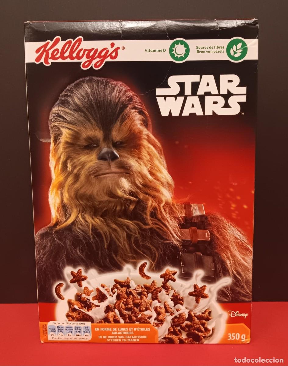 Coleccionismo Cromos antiguos: CAJA VACIA CEREALES KELLOGGS PROMOCION STAR WARS 2017