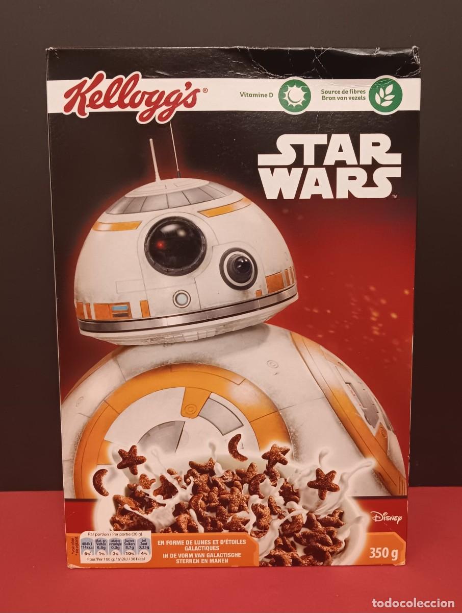 Coleccionismo Cromos antiguos: CAJA VACIA CEREALES KELLOGGS PROMOCION STAR WARS 2017