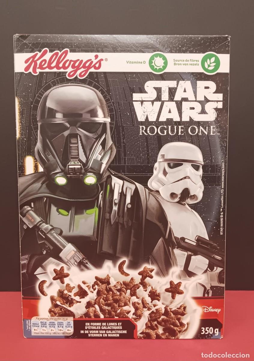 Coleccionismo Cromos antiguos: CAJA VACIA CEREALES KELLOGGS PROMOCION STAR WARS 2017