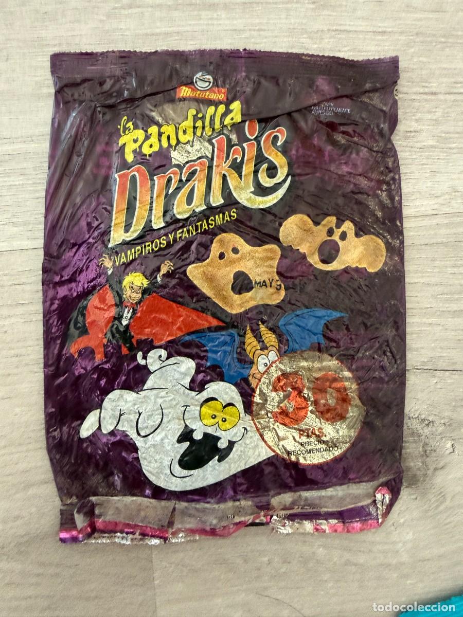 Coleccionismo Cromos antiguos: Bolsa envoltorio Matutano - La pandilla Drakis