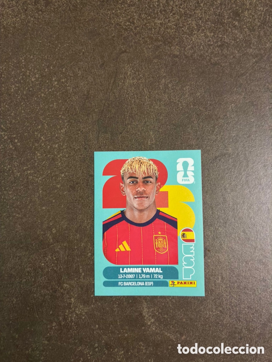 Coleccionismo Cromos antiguos: Lamine yamal mundial panini