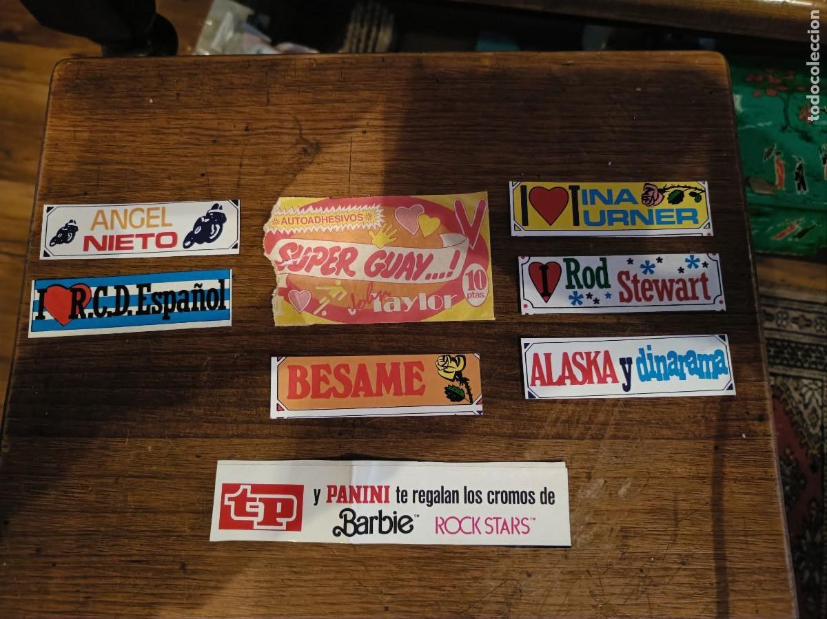 Coleccionismo Cromos antiguos: PEGATINAS CROMOS SIN PEGAR MARCAS