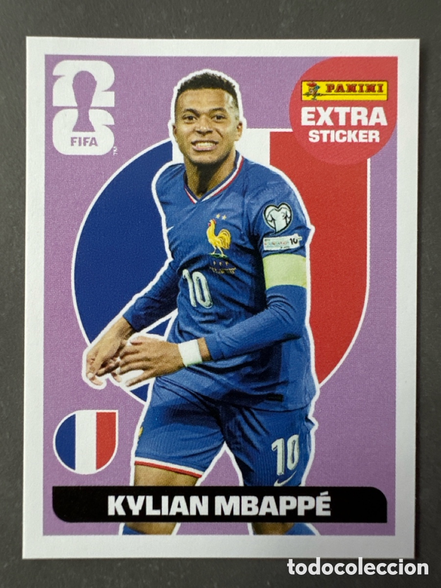Coleccionismo Cromos antiguos: FIFA WORLD CUP 2026 EXTRA STICKER MBAPPE FRANCIA PANINI