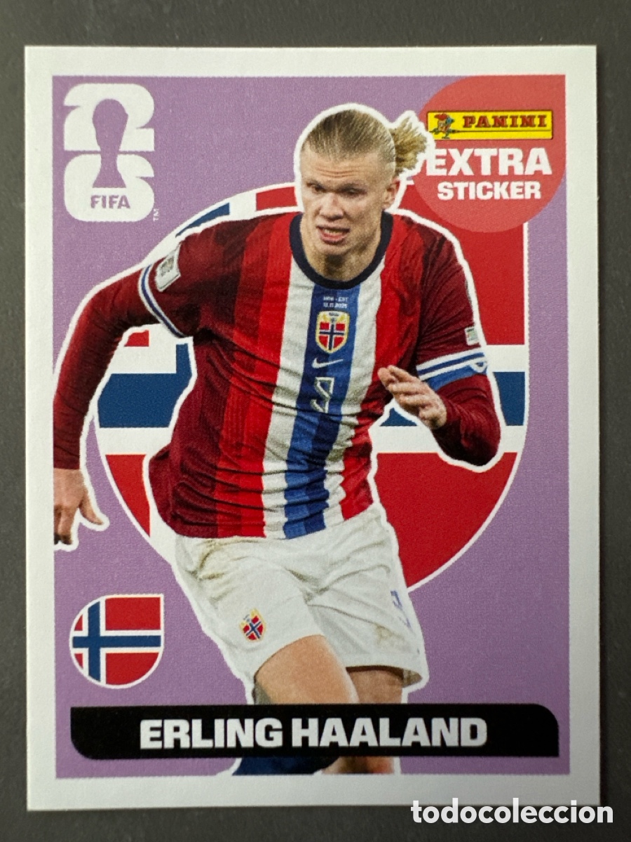 Coleccionismo Cromos antiguos: FIFA WORLD CUP 2026 EXTRA STICKER HAALAND NORUEGA PANINI