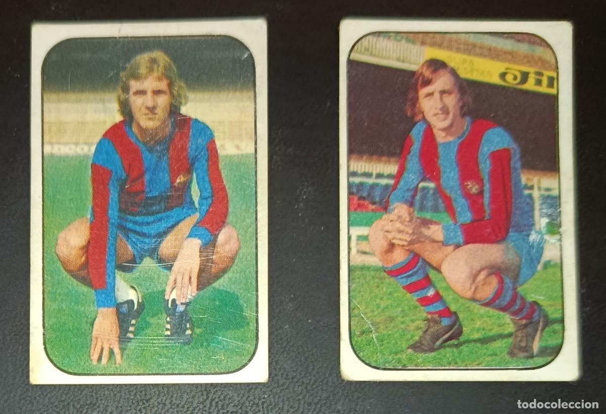 Coleccionismo Cromos antiguos: Liga Este 76-77 ** S&aacute;nchez y Cruyff **