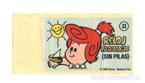 Coleccionismo Cromos antiguos: CROMO LOS INVENTOS DE LOS PICAPIEDRAS, N&ordm; 33, 1988 HANNA BARBERA.