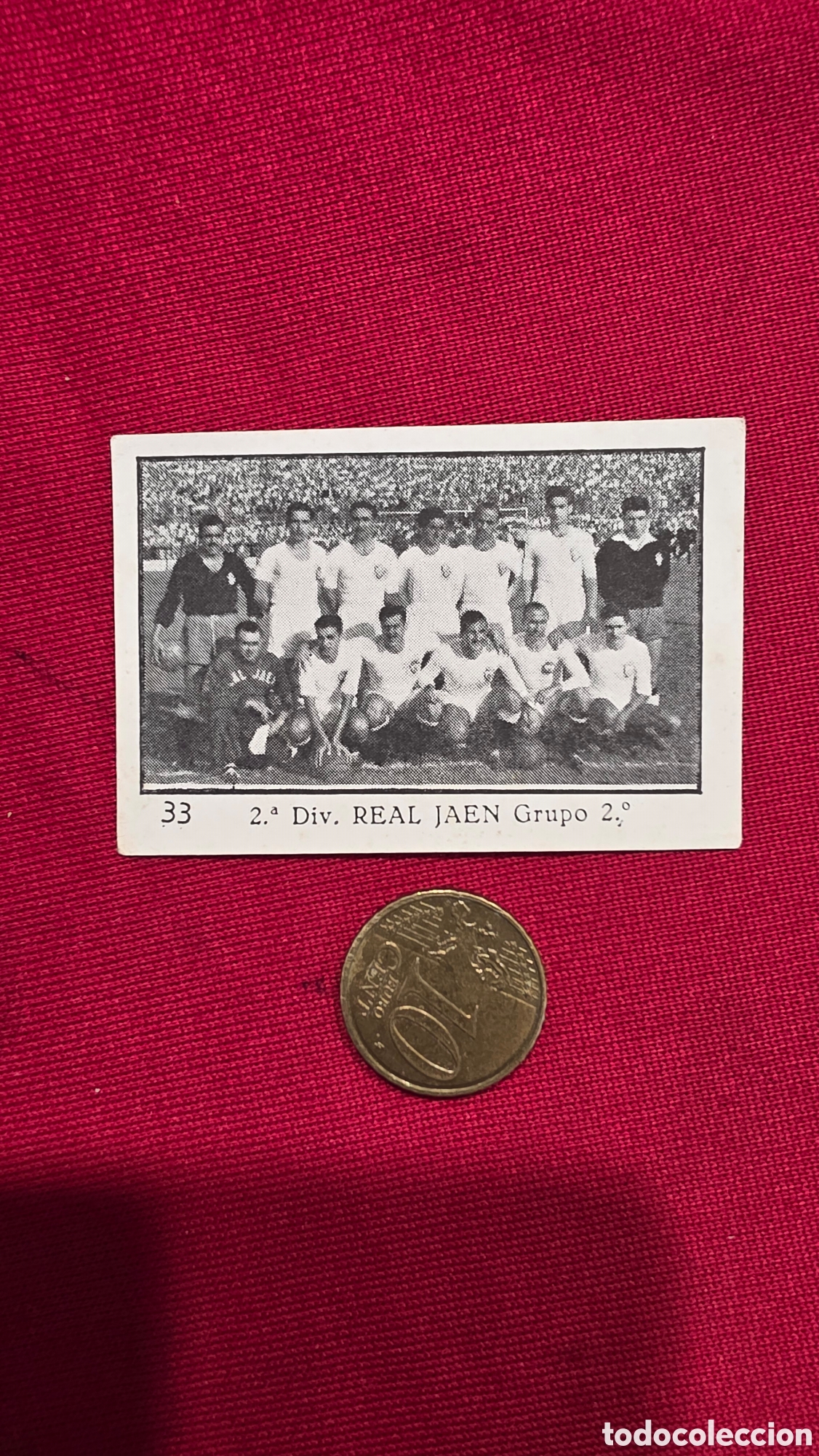 Sammeln alte Sammelbilder: CROMO REAL JAEN 2&deg;division LIGA 1955/56 ROOKIE CARD