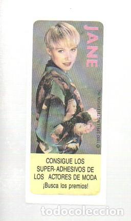 Coleccionismo Cromos antiguos: ANTIGUO CROMO CHICLE,SUPER-ADHESIVOS DE LOS ACTORES DE MODA, 1992. JANE