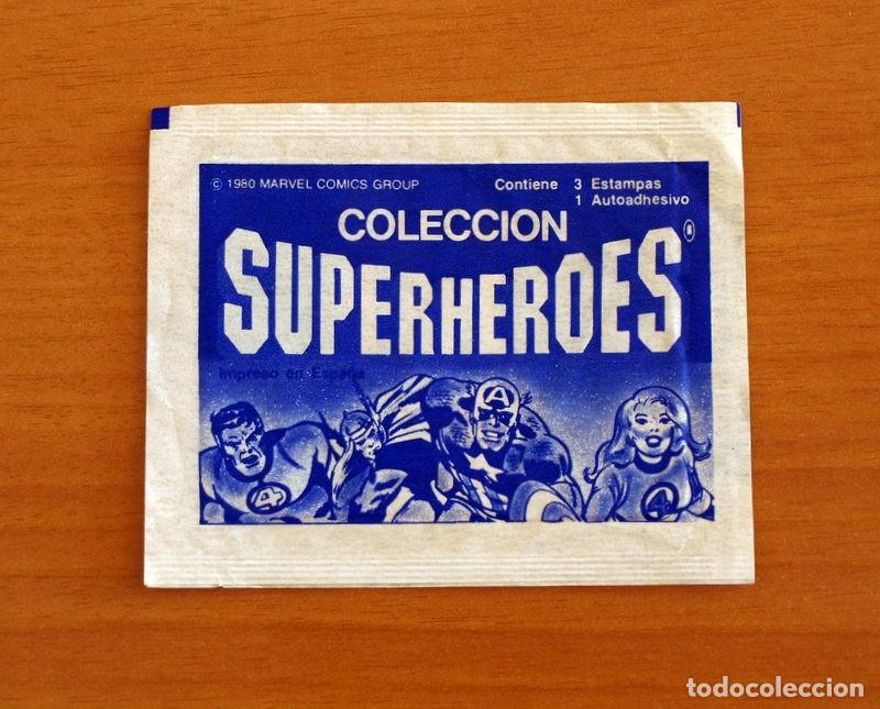 Coleccionismo Cromos antiguos: Sobre vacio, sin cromos - Superh&eacute;roes - Marvel A&ntilde;o 1980 Comics Group - Chocolates Terrabusi