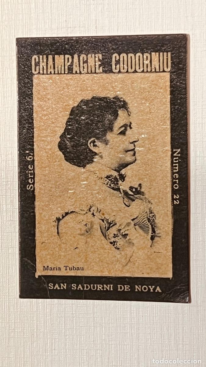 Coleccionismo Cromos antiguos: Cromo propaganda publicidad sastrer&iacute;a Madrid s Gonz&aacute;lez maria tubau champagne codorniu serie 6 n 22