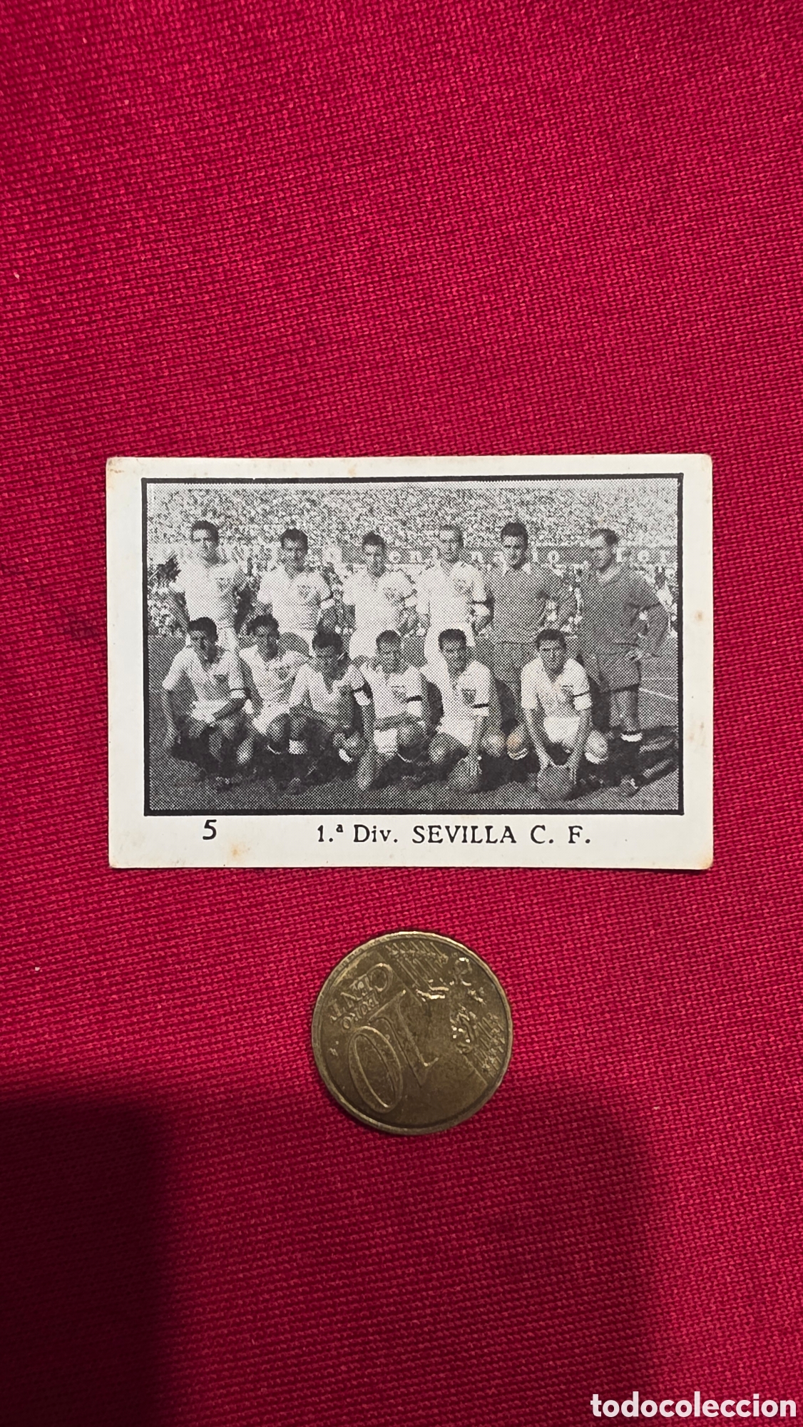 Collectable Antique Stickers: CROMO SEVILLA 1&deg; DIVISION, LIGA 1955/56