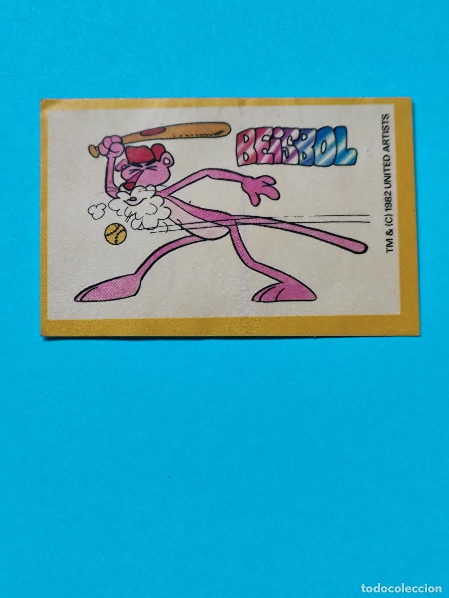 Coleccionismo Cromos antiguos: CROMO PEGATINA SIN PEGAR BIMBO PANTERA ROSA N 18 BEISBOL NUNCA PEGADO