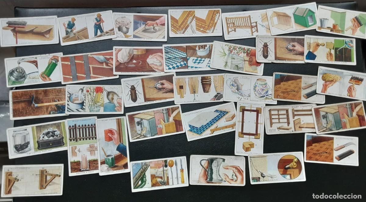 Collectionnisme Cartes &agrave; collectionner anciennes: Lote de 34 cromos brit&aacute;nicos. Herramientas para el mantenimiento de la casa