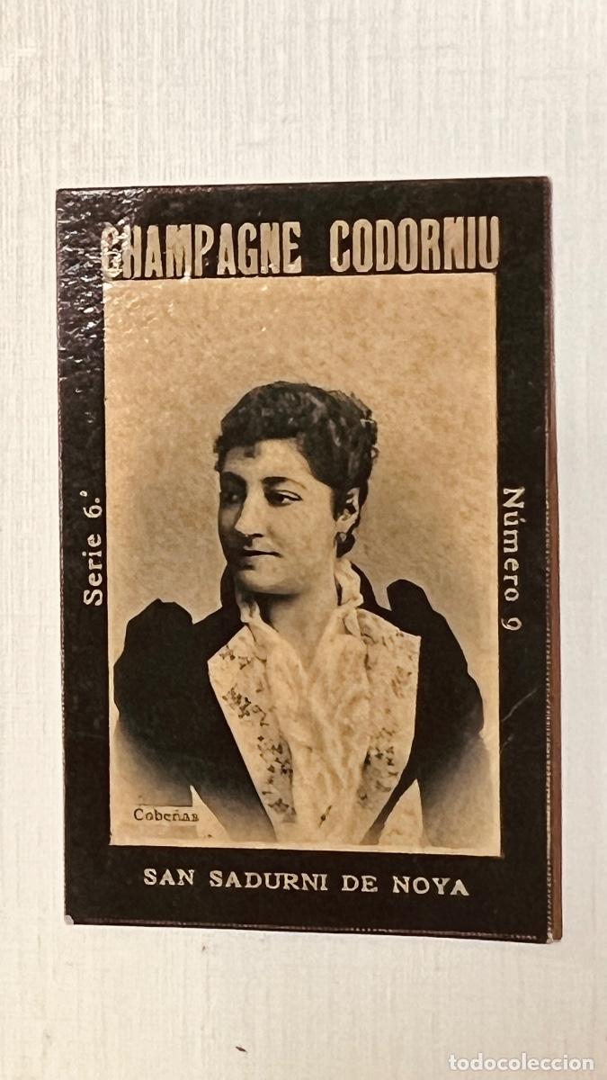 Coleccionismo Cromos antiguos: Cromo champagne codorniu invitaci&oacute;n exposici&oacute;n carteles serie 6 n 9 Cobe&ntilde;as